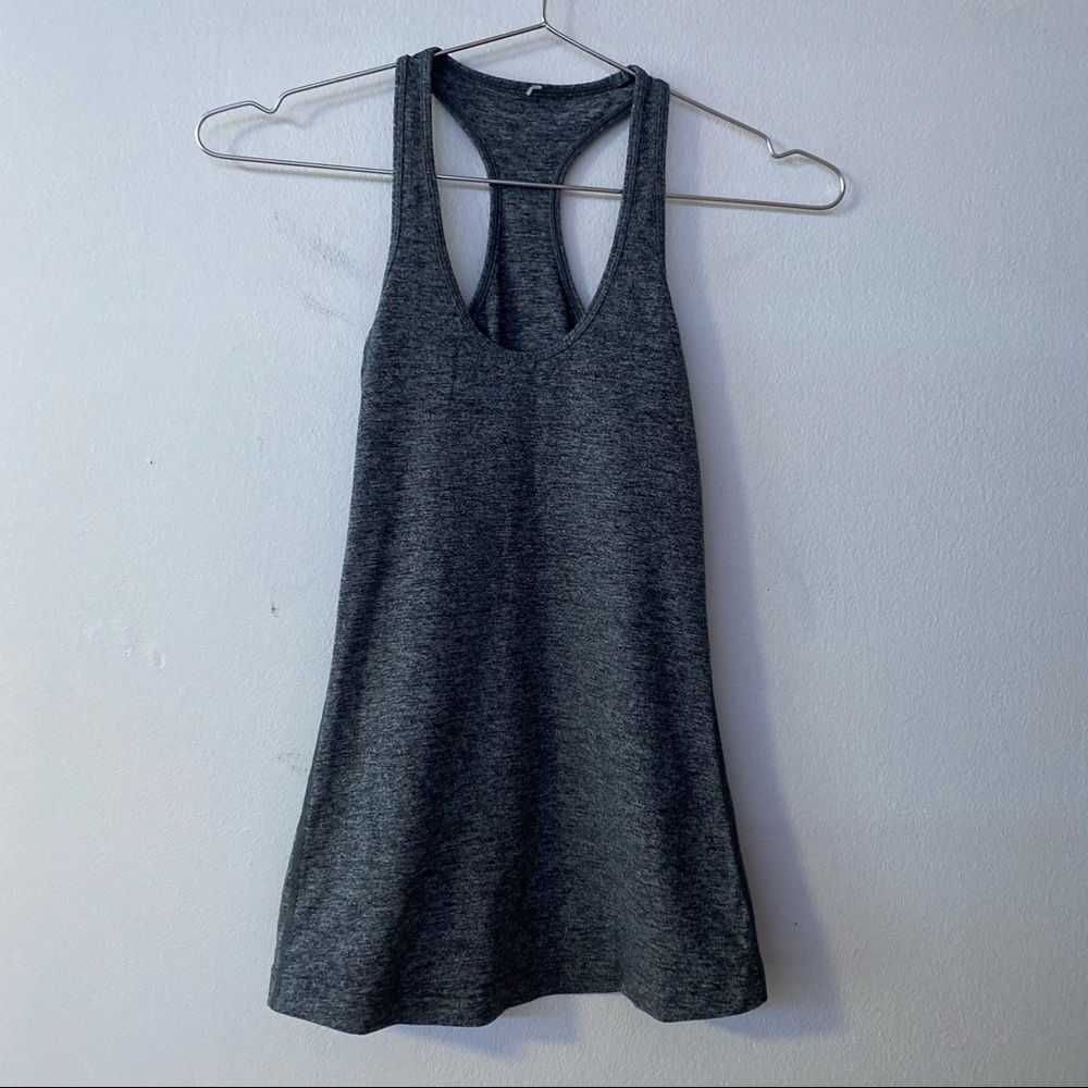 Lululemon gray racerback workout athletic tank top